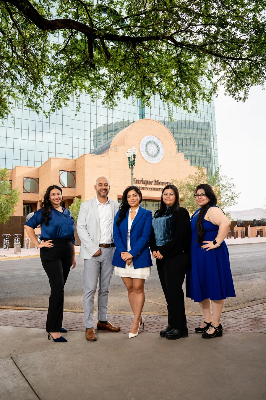 Family Lawyer El Paso TX | Laine Law Firm, PLLC – Divorce, Child Custody, Military Divorce Family lawyer El Paso TX – Laine Law Firm PLLC team outside the Enrique Moreno El Paso County Courthouse, El Paso, Texas